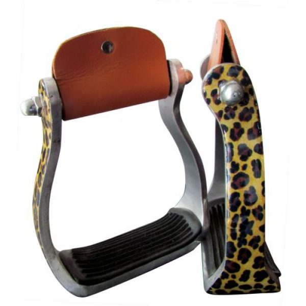 Showman Cheetah Print Stirrups.