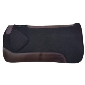 Showman 31 x 31 x 1 Black Felt Saddle Pad & Shoulder Build Up & Neoprene Bottom