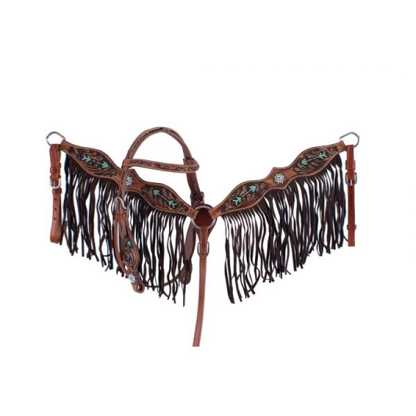 Showman PONY Hand-Painted Arrow Design Headstall & Breastcollar