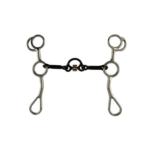 Showman Stainless Steel Sweet Iron Mouth JR Cow-Horse Bit Copper Roller