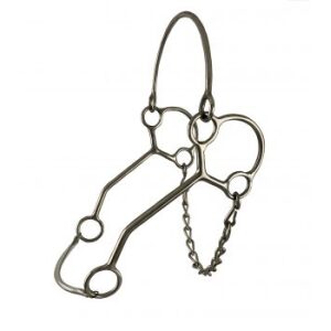 Showman Stainless Steel Hackamore & 8" Cheek