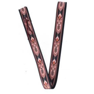 Showman Black/Tan Nylon Tie Strap