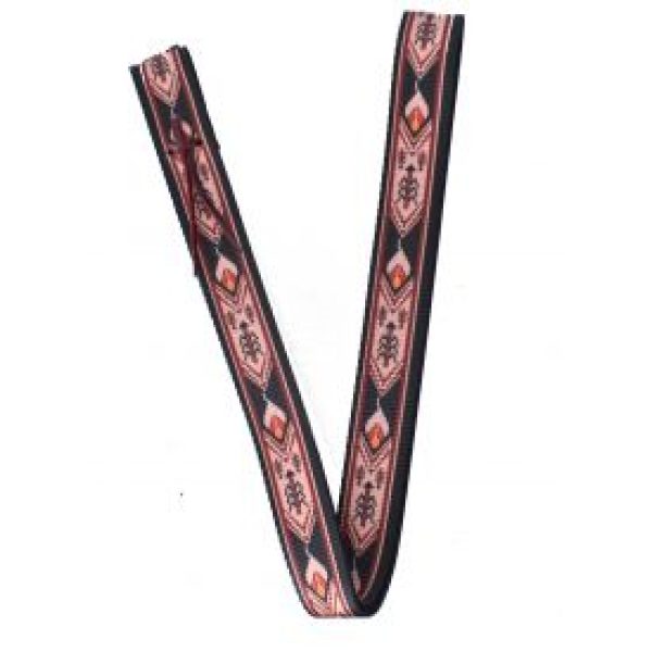 Showman Black/Tan Nylon Tie Strap