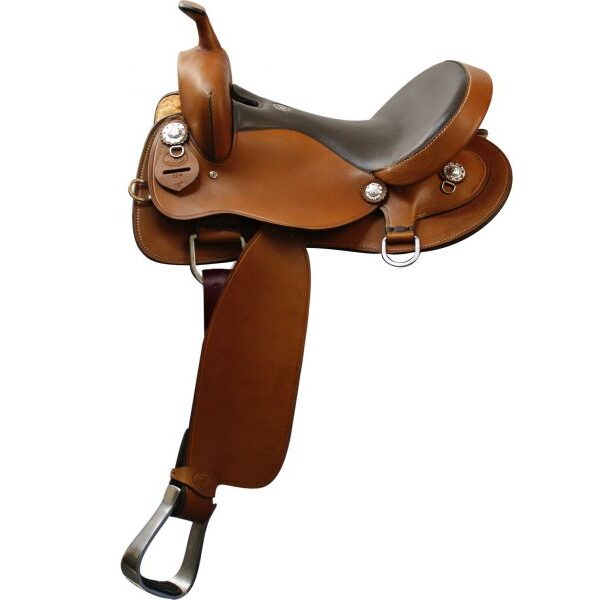 16" Double T Trail Saddle Smooth Finish Argentina Cow Leather