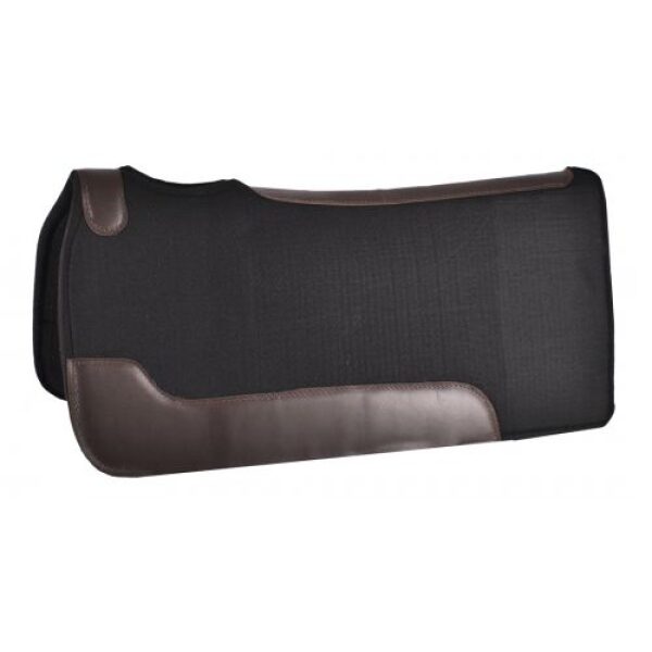 Showman 30" x 32" x 1" Black Felt Saddle Pad