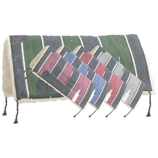 30" x 30" X 1" Navajo SADDLE PAD Fleece Bottom Suede Wear Leathers