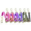 Flat Nylon TRAILER TIE 1" x 24" Fully Adjustable with Quick Release BRASS Panic