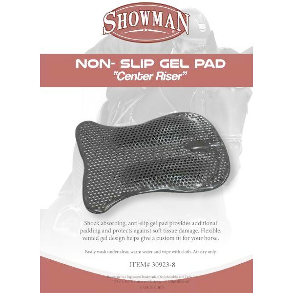 Showman Center Riser Non-Slip GEL PAD Shock Absorbing Flexible Vented Washable