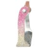Showman Ombre Glitter Overlay STIRRUPS Lightweight Aluminum & Rubber Grip Tread - Image 3