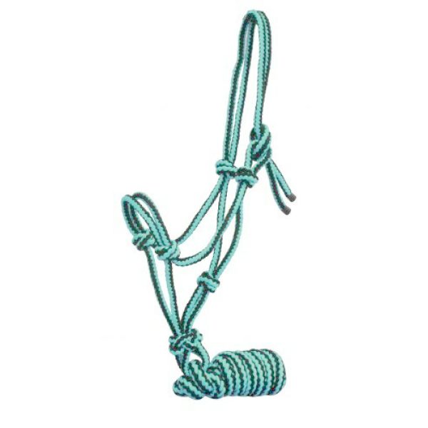 Showman PONY Small Horse Size Braided Nylon Cowboy Knot Rope HALTER with 7' LEAD - Image 4
