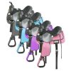 Double T YOUTH Nylon Cordura SADDLE 13" LIGHTWEIGHT Suede Leather Seat & Jockey - Image 3