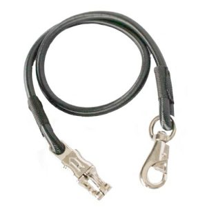 Showman 48" Black BUNGEE Cross Tie w/ Quick Release Snaps
