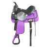 Double T YOUTH Nylon Cordura SADDLE 13" LIGHTWEIGHT Suede Leather Seat & Jockey - Image 5
