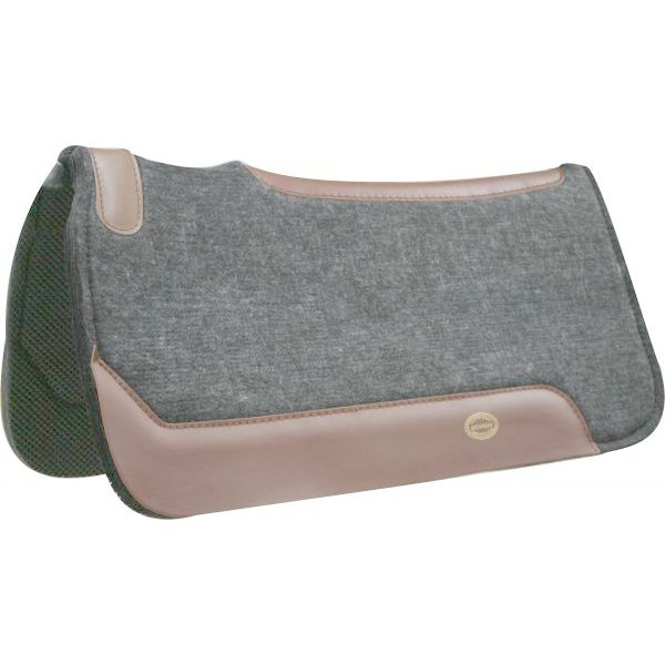 Showman 32"x32" Felt SADDLE PAD Non Slip Shock Absorbing Waffle Neoprene Bottom