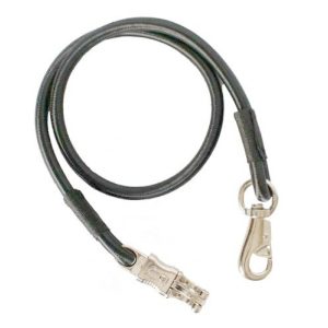 Showman 60" Black Bungee CROSS TIE Quick Release Panic Snap Heavy Duty Bull Snap