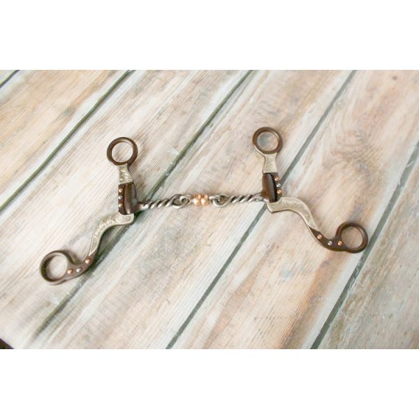 thumbnail image 2 of Showman Pony Stainless Steel Bit – Fully Engraved Silver W/ Concho Cheeks 2 of 4