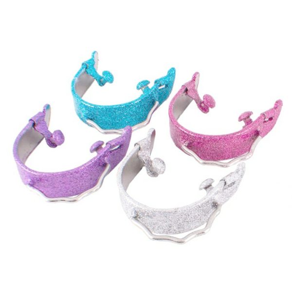 Showman GLITTERED light weight aluminum BUMPER SPURS w/ Stainless Steel Bumper