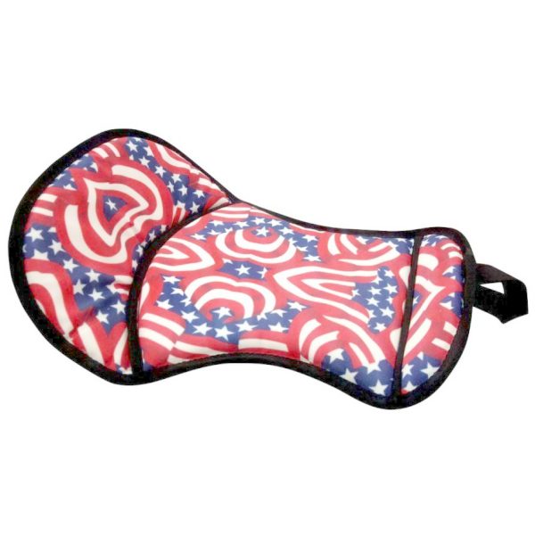 Showman PATRIOTIC Print Saddle SEAT SAVER with Fleece Bottom 21.5" x 12"