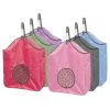 Showman SLOW FEED Adjustable Strap Nylon Hanging 20" x 21" HAY BAG w/ Center Net