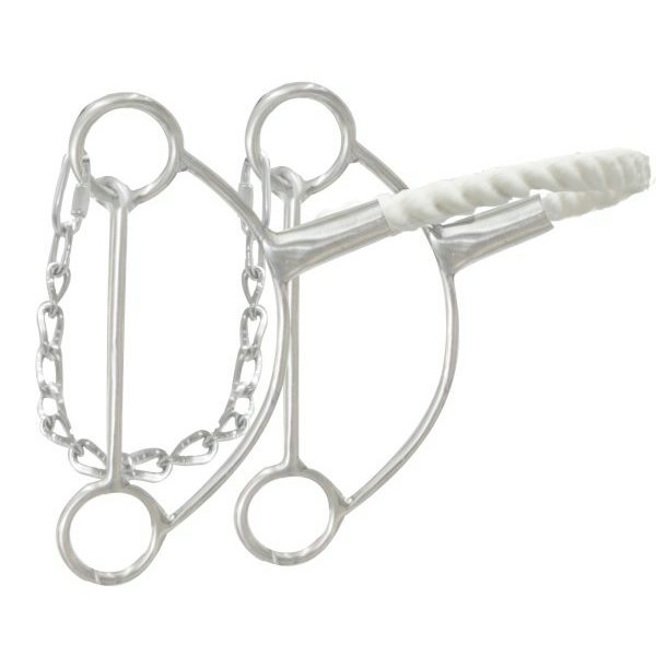 Showman Stainless Steel HACKAMORE with Wax Coated Twisted Nose Band