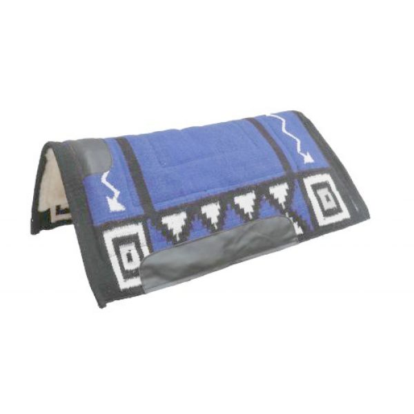 CUTTER STYLE 36" x 34" SADDLE PAD Wool Top Kodel FLEECE Bottom NAVAJO Design - Image 7