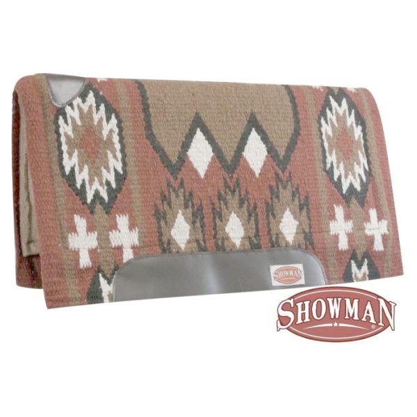 Showman 36" x 34" Cutter Saddle Pad w/ Navajo Design & Memory Felt Bottom 
