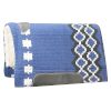 Showman Cutter 36"x34" Western SADDLE PAD 100% Wool Top Fleece Bottom & Leathers - Image 6