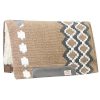 Showman Cutter 36"x34" Western SADDLE PAD 100% Wool Top Fleece Bottom & Leathers - Image 4