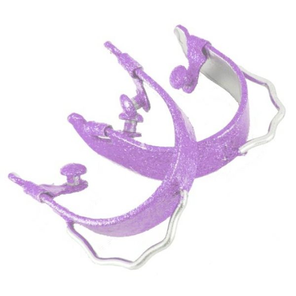 Showman GLITTERED light weight aluminum BUMPER SPURS w/ Stainless Steel Bumper - Image 6