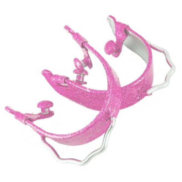 Showman GLITTERED light weight aluminum BUMPER SPURS w/ Stainless Steel Bumper - Image 3