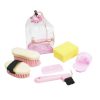 Showman Kids Size 6 piece LIVESTOCK GROOMING Kit in Clear Plastic Carrying Bag - Image 4
