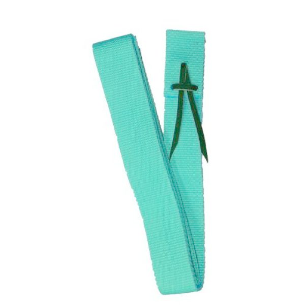 Showman PONY Size Premium Quality Webbed NYLON 63"x1.5" TIE STRAP & Leather Tie - Image 2