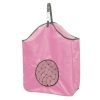 Showman SLOW FEED Adjustable Strap Nylon Hanging 20" x 21" HAY BAG w/ Center Net - Image 2