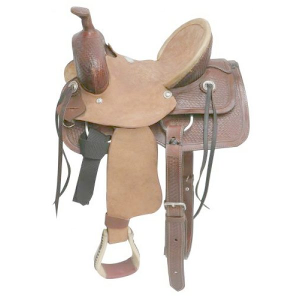 Buffalo Saddlery ROPER Style YOUTH SADDLE 12" Hard Seat