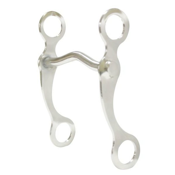 PONY or MINI Grazing BIT 6.75" cheeks with chrome plated 4" Medium Port Mouth