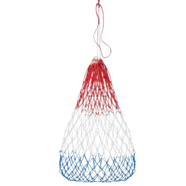 Red, White & Blue Slow Feed HAY NET Knotted Nylon Rope & Drawstring Opening