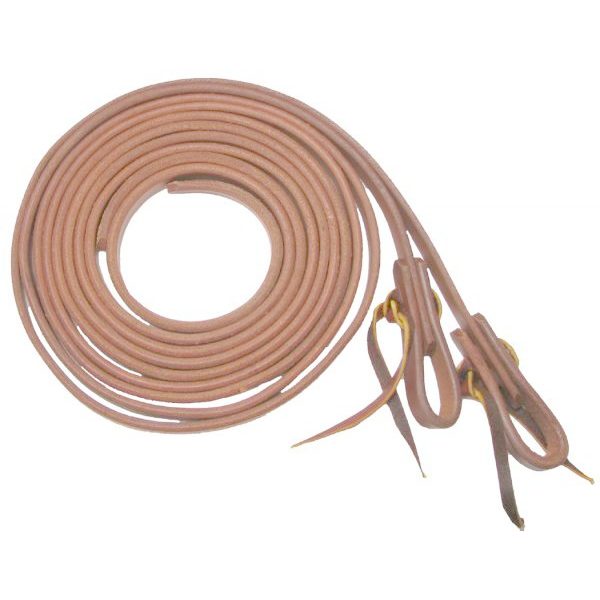 Showman 1/2" X 8' Oiled Harness Leather Split Reins Made in the USA