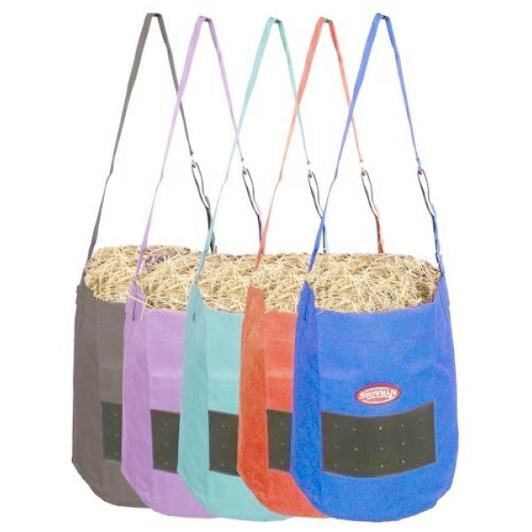 Showman Heavy Duty Nylon Vented FEED BAG Quick Grip Closure & Adjustable Strap