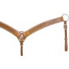 Showman FLORAL Tooled Leather 2" Wide BREAST COLLAR 0.75" Tugs & Tie Down - Image 4