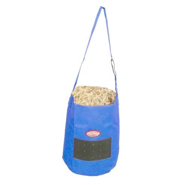 Showman Heavy Duty Nylon Vented FEED BAG Quick Grip Closure & Adjustable Strap - Image 4