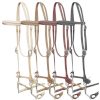 Showman Leather BRIDLE Long Shank Copper Mouth TOM THUMB Bit & REINS Horse Size