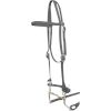 Showman Leather BRIDLE Long Shank Copper Mouth TOM THUMB Bit & REINS Horse Size - Image 5