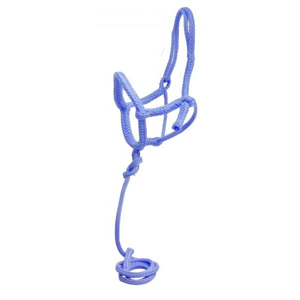 Showman Nylon Cowboy Knot ROPE Adjustable SHIPPING HALTER with 8' LEAD ROPE - Image 4