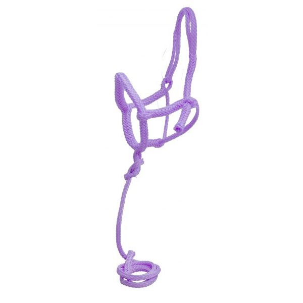 Showman Nylon Cowboy Knot ROPE Adjustable SHIPPING HALTER with 8' LEAD ROPE - Image 9