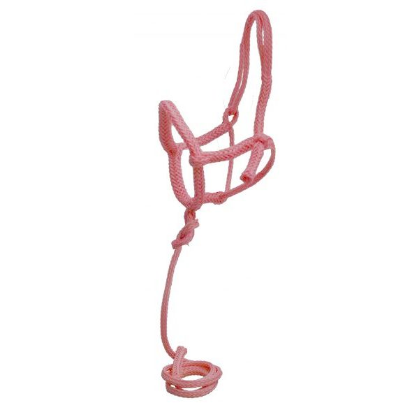 Showman Nylon Cowboy Knot ROPE Adjustable SHIPPING HALTER with 8' LEAD ROPE - Image 3