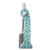Showman Teal, Pink Cheetah Print STIRRUPS Lightweight w/ Rubber Grip Bottom - Image 4