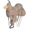 Double T Youth/Pony 10" BARREL SADDLE Roughout Leather & Buckstitch Trim - Image 4