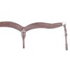 Showman CONTOURED BREASTCOLLAR 2" Wide Hand BASKET Tooled 0.75" Tugs & Tie Down - Image 3