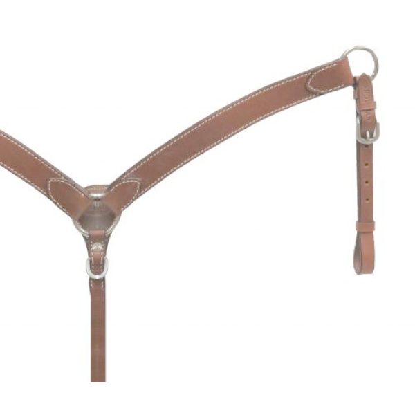 Showman PONY Double Stitched Leather 1.5" Wide BREAST COLLAR Stainless Hardware - Image 3