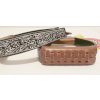 Showman BLACK ALUMINUM Floral ENGRAVED Rhinestone 5" Wide Western STIRRUPS - Image 4